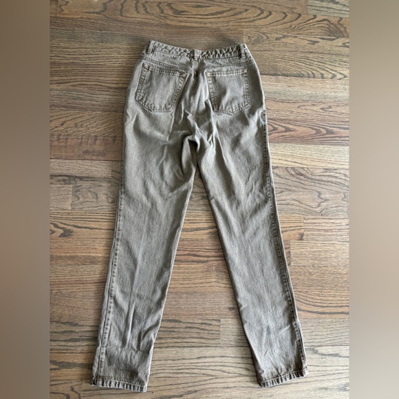 Vintage DKNY Faded Brown Denim Straight Leg Midrise Jeans Size 10 - Picture 4 of 7